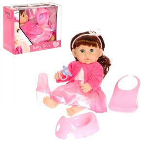 Пупс функциональный «Юля» с аксессуарами, пьёт, писает, звуковые функции, 35см